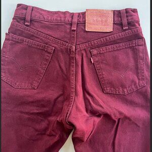 Vintage Levi's 555 Maroon/Burgundy